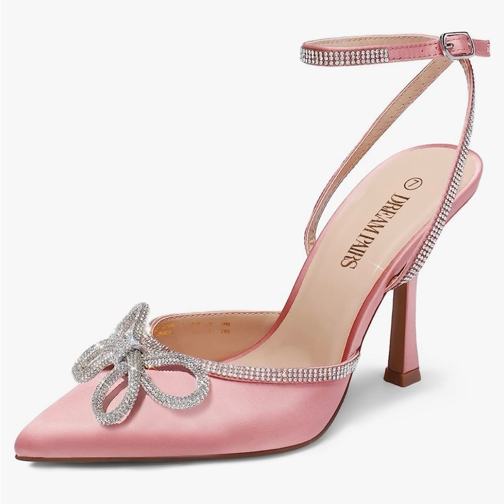Cute pink shoes with bow